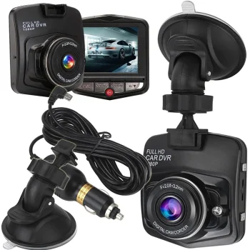 Full HD automobilinis vaizdo registratorius su 2,4 colių LCD ekranu