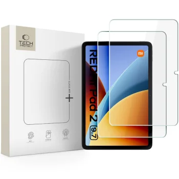 Apsauginis stiklas Tech-Protect Glass Fit+, skirtas Xiaomi Redmi Pad 2 9.7", 2 vnt.