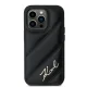 Karl Lagerfeld dėklas iPhone 13 Pro Max Diagonal Quilted Script, juodas