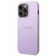 Guess iPhone 14 Pro Max Case Saffiano Strap, Purple