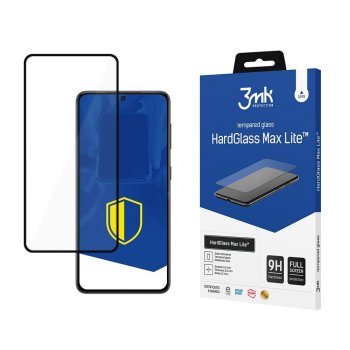 Samsung Galaxy S21 5G Black 3MK Hard Glass Max Lite Tempered Fullscreen Protector