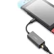 Tinklo adapteris Ugreen CM199 USB-C į RJ45 Gigabit Ethernet 1000 Mbps, pilkas