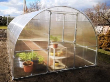 Šiltnamis KLASIKA TUBE 3x10 m (30 m²) su pamatu ir 4 mm polikarbonatu