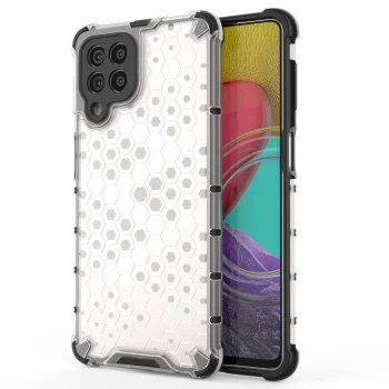 Apsauginis dėklas Samsung Galaxy M53 5G Honeycomb, skaidrus