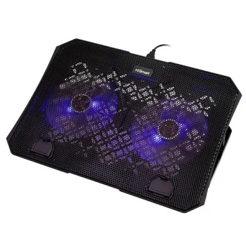 Nešiojamojo kompiuterio aušintuvas HiSmart DCX-039 5 kampai 2 ventiliatoriai
