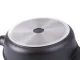Deep Frying Pan with Lid and Non-Stick Coating, Cast Aluminium