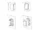 Wireless Kinetic Doorbell, 130m, IP68, Black