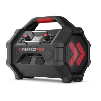 Statybų radijas PerfectPro ROCKTAGON 18V DAB+ Bluetooth IP65 Juodas