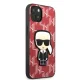 Karl Lagerfeld Monogram Ikonik Patch dėklas iPhone 13, raudonas
