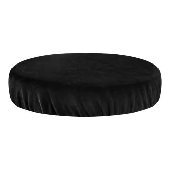 Veliūrinis kosmetologinės kėdutės užvalkalas, 35-40 cm, juodas