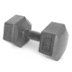 Hex Dumbbell Set 2×5 kg ModernHome, grey