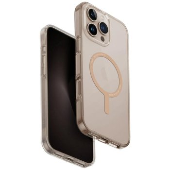 Uniq Clario Magclick Charging Case for iPhone 16 Pro Max, Transparent Gold