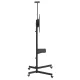 Mobilus televizoriaus stovas Maclean MC-113 B, 37-70\", VESA iki 600x400, su lentynomis, juodas