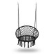 Sofotel Boho Hanging Hammock Chair Swing for Indoor and Outdoor Use, Black