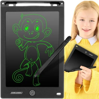 LCD rašymo ir piešimo planšetė vaikams KRUZZEL 22454, 8.5", juoda