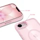 Tech-Protect Magmat MagSafe dėklas iPhone 16e / 17e, skaidriai rausvas