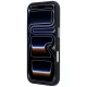 Mercedes Leather Semi Wrap MagSafe dėklas telefonui iPhone 17 Pro Max, juodas