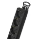 Maclean MCE227G ilgintuvas su jungikliu, 5 lizdai, 5 m, juodas