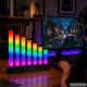 LED RGB stalo lempa ekvalaizeris su pulteliu 24x24 cm