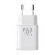 Joyroom JR-TCF12 dvigubas USB-C įkroviklis 20W PD / QC 3.0, baltas