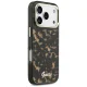 Guess IML Script Metal MagSafe dėklas iPhone 17 Pro telefonui, juodas / rudas