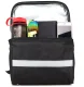 Bike handlebar bag with reflective elements, 3.5L, black