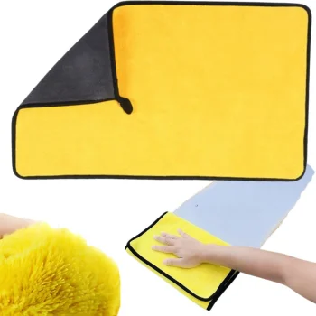 Didelė mikropluošto šluostė automobiliui ir namams 60x90 cm (4 vnt.)