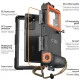 Tech-Protect IPX8 vandeniui atsparus dėklas telefonams 4.7-6.7\", juodas / oranžinis