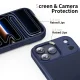 Tech-Protect MagMat dėklas, skirtas iPhone 17 Pro Max, matinės juodos spalvos