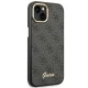 Guess iPhone 14 Case 4G Vintage Gold Logo, Black