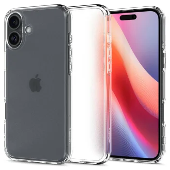 Spigen Ultra Hybrid dėklas, skirtas iPhone 16, skaidrus