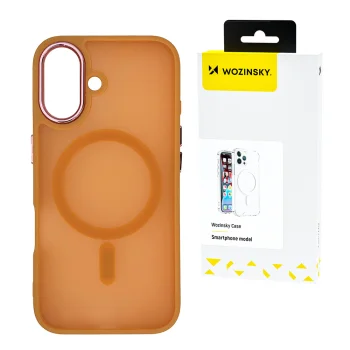 Wozinsky Fashion Case MagSafe for Samsung Galaxy S25, Orange
