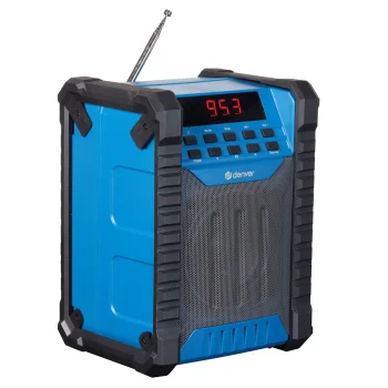 Statybinis radijas Denver WRB-60 FM / Bluetooth, mėlynas / juodas
