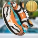 Pripučiamas plaukimo ratas Bestway Tiger, 91 cm