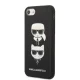 Karl Lagerfeld „Saffiano Karl&Choupette“ dėklas „iPhone SE / 8 / 7“, juodas