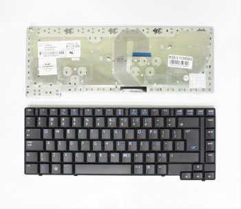 HP Compaq 6510, 6510B, 6515, 6515B nešiojamojo kompiuterio klaviatūra, juoda