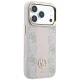 Guess 4G Stripe Round and Classic Logos MagSafe dėklas iPhone 17 Pro / 18 Pro, rožinis