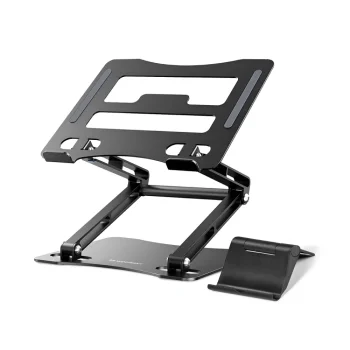 Wozinsky WRS-CPY75DSB aliumininis nešiojamojo kompiuterio ir planšetės stovas 11–17.3", juodas