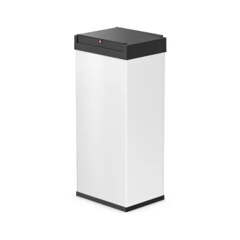 Šiukšliadėžė Hailo Big-Box Swing XL su švytuokliniu dangčiu 52 L, balta