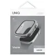 Uniq Voute apsauginis dėklas Apple Watch 10/11 42mm su stiklu sidabrinis
