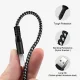 Maclean Lightning–USB-A laidas 2.4A 1m, juodas (MCE472)