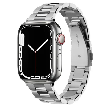 Spigen Modern Fit dirželis, skirtas Apple Watch 4/5/6/7/8/SE (38/40/41 mm), sidabrinis