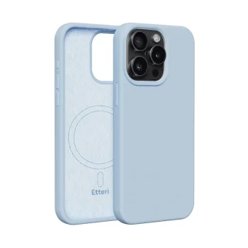 Etteri Silicone Mag dėklas Apple iPhone 15 Pro 6.1", šviesiai mėlynas