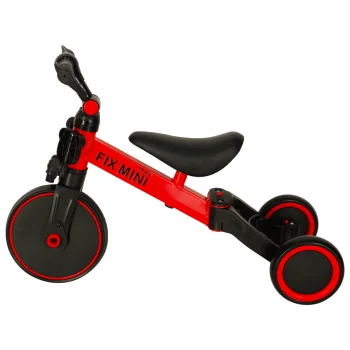 Daugiafunkcis balansinis dviratukas 3-in-1 Trike Fix Mini, raudonas