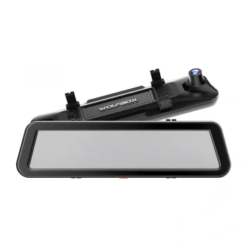 Vaizdo registratorius veidrodyje WOLFBOX G900TriPro Cabin 4K + 2.5K + 1080p su Wi-Fi ir GPS