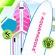 AquaPaddle Navigator pripučiama SUP irklentė 355x82x15 cm su priedais, rožinė