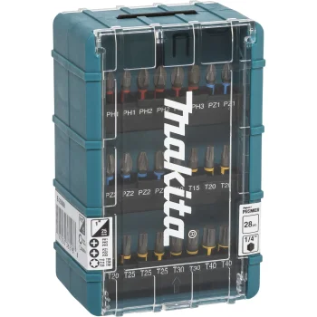 Sukimo antgalių ir galvučių rinkinys Makita E-25068 Impact Premier, 28 dalių