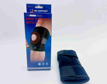 Universal Knee Brace with Velcro, Black