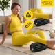 Masažinis volelis su grioveliais 4FIZJO 30 x 15 cm EPP putplastis juodas