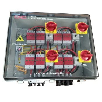 Saulės modulių DC sujungimo dėžė 8 įėjimai / 8 išėjimai 1000V IP66